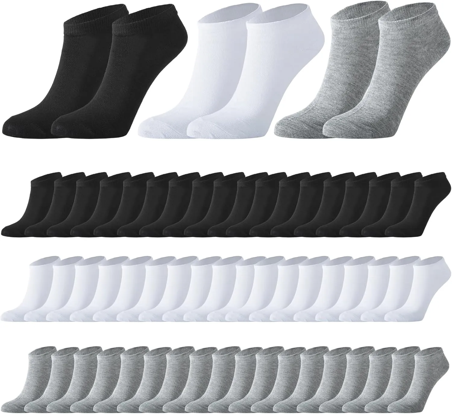 240 Pairs Mens Thin Low Cut Ankle Socks Bulk Pack Athletic Sports Socks Breathable Casual Socks for Unisex Men Women Homeless