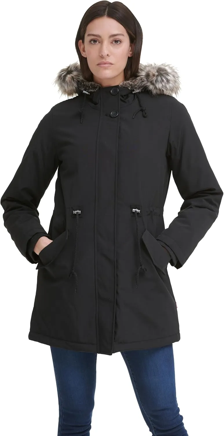 Levi's Women's Faux Fur Lined Hooded Parka Jacket