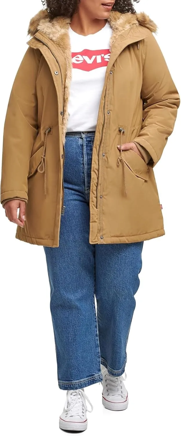 Levi's Women's Faux Fur Lined Hooded Parka Jacket