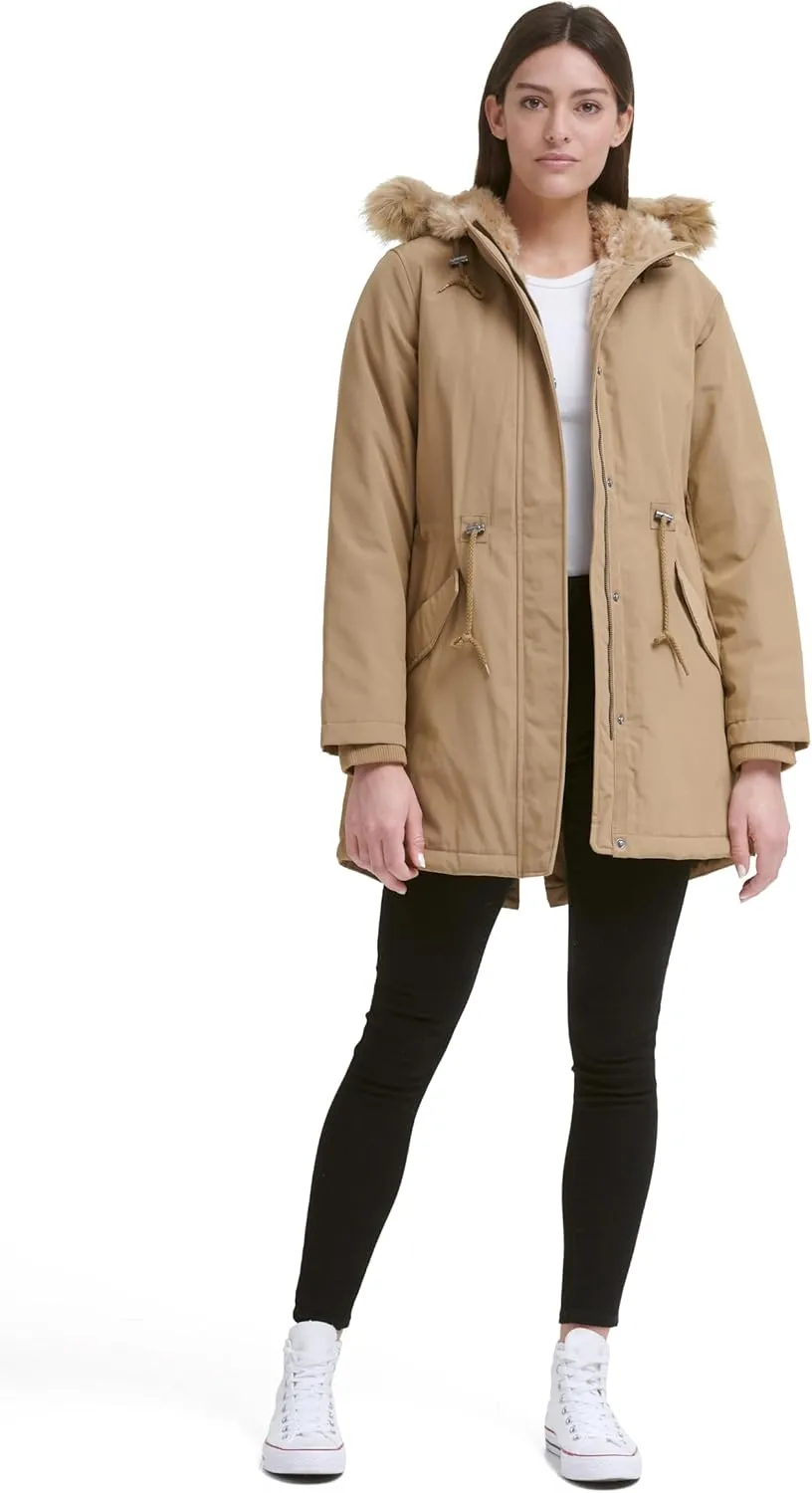 Levi's Women's Faux Fur Lined Hooded Parka Jacket
