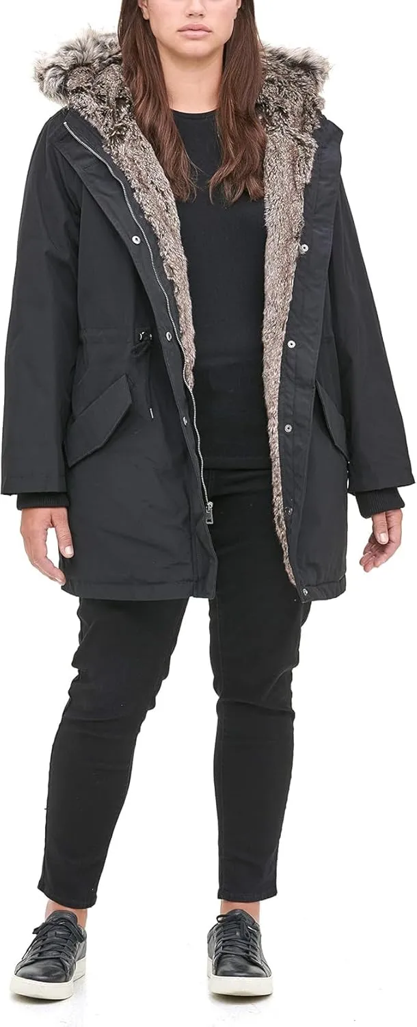 Levi's Women's Faux Fur Lined Hooded Parka Jacket