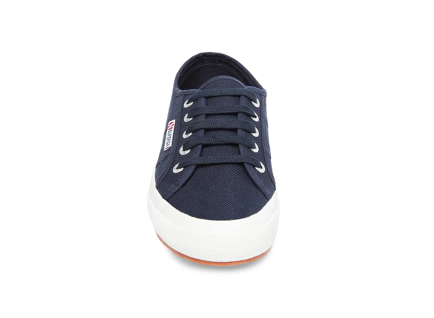 Superga 2750 Cotu Classic Unisex Lace Up Fashion Shoe Sneaker White Navy Canvas (43 (US Men's 10, US Women's 11.5) Medium, NAVY)