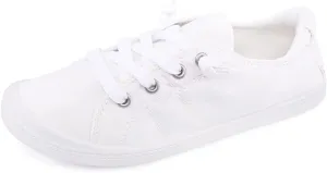 White Slide Canvas Sneakers
