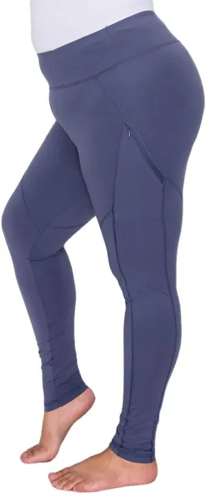 YOGALANDUSA Women's Yoga Workout Leggings  Plus Size High Waisted 4 Way Stretch with Zipper Pocket Casual Active Pants